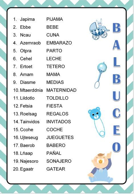 Información detallada sobre juegos de buscar objetos ocultos gratis en español completos podemos compartir. Balbuceo | Unisex baby shower, Baby shower juegos, Diy baby shower decorations