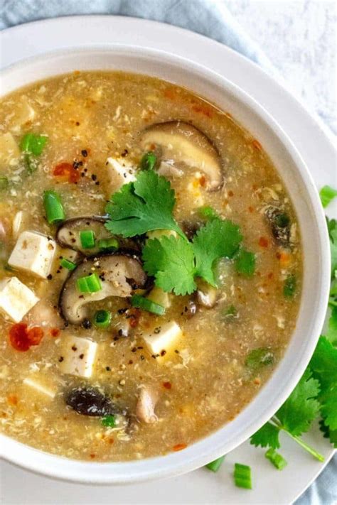 You ll get a much better looking and textured soup, egg in long thin ribbons and with a very silky texture. Hot and Sour Soup - Jessica Gavin