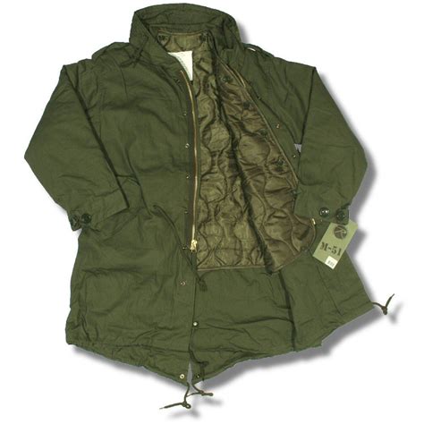 Rothco Classic Mod 60s Retro Us Army M 51 Fishtail Parka Jacket Olive