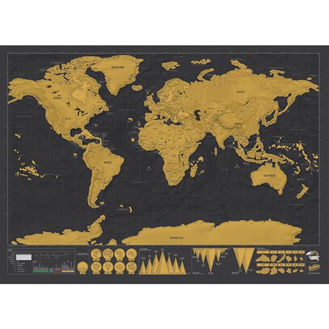 Scratch Map Deluxe World Map Poster By Luckies