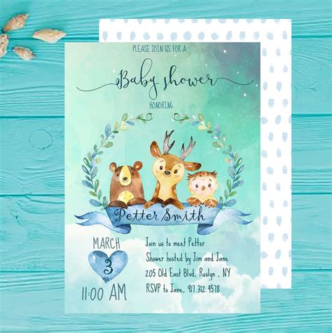 Maybe you would like to learn more about one of these? Baby shower invitation PDF download printable/editable ...