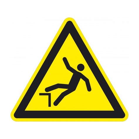 Caution Sign Floor Sticker Risk Of Falling H600mm Go Safe All