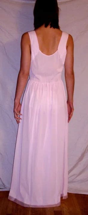 Vintage 1950s Lorraine Long Pink Nightgown New Nwt Nos Size 38 Ruby Lane