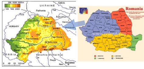 Rural Transylvania Map Territorial Coverage And Geographical
