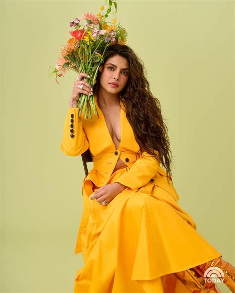 pic talk priyanka chopra dolled up in hot yellow suit