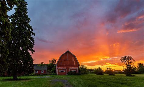 Barn At Sunset Photograph By Mark Papke Fine Art America