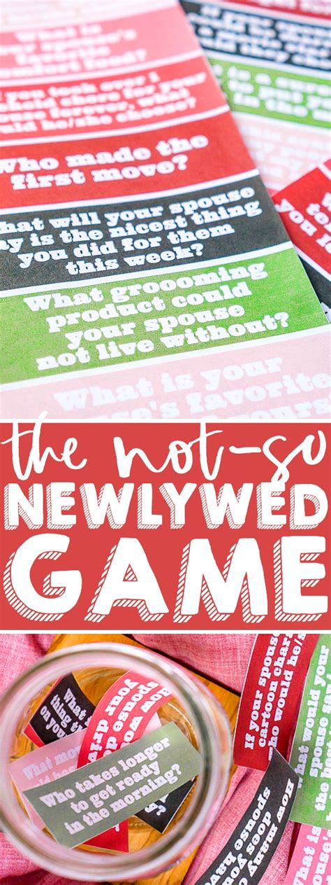 Not So Newlywed Game Questions Printable Printable Word Searches