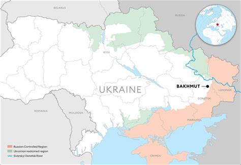 Map Of Ukraine Bakhmut Get Latest Map Update