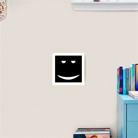 Chill Face Roblox Art Print By T Shirt Designs Redbubble