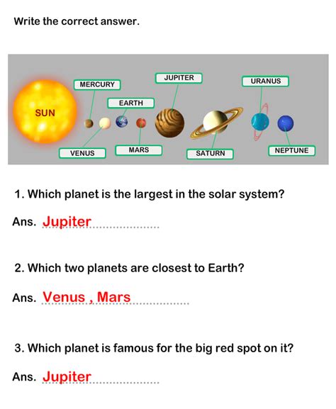 Solar System Worksheet 9 Science Worksheets Grade 1