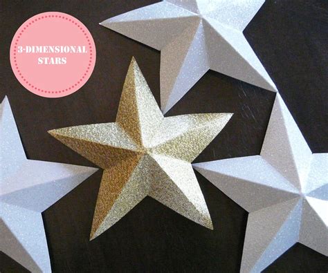 Make 3 Dimensional Paper Stars Etoile De Noel Craft Diy Noël Papier