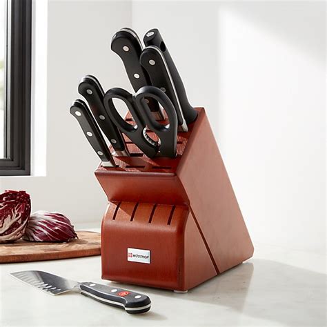 Wusthof Classic Deluxe 8 Piece Knife Set With Cherry Block Reviews