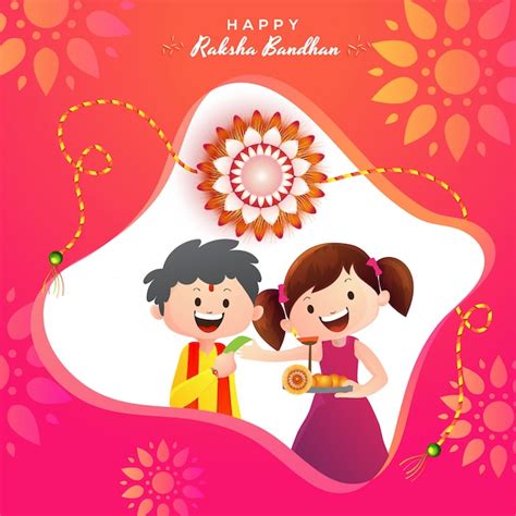 Premium Vector Happy Raksha Bandhan Celebration Background