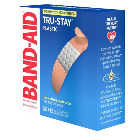 TRU STAY Plastic Breathable Adhesive Bandages BAND AID Brand
