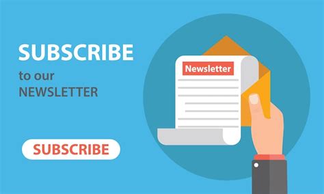 Premium Vector Subscribe To Our Newsletter