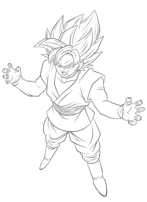 Black Goku GM10 (Lineart) by NekoAR.deviantart.com on @DeviantArt
