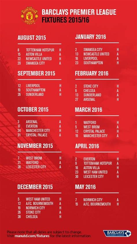 Manchester united fixtures and results. Man U Fixtures Premier League : Man Utd Fixtures 2020 2021 ...