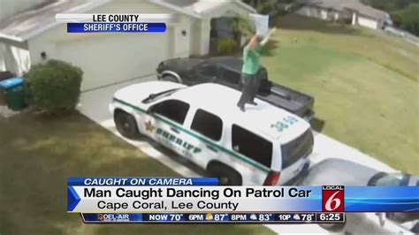 Florida man caught on video dancing atop deputy's cruiser