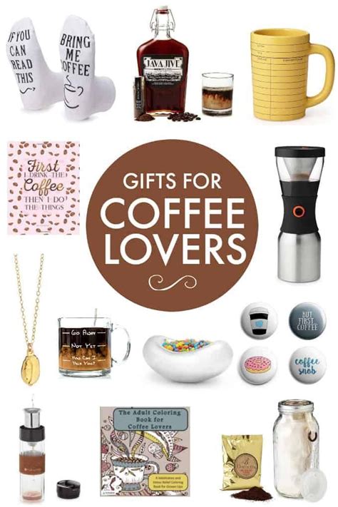 The most obvious gift for a coffee lover (or tea fanatic) is a mug. Gifts for Coffee Lovers | Coffee lover gifts, Coffee gifts ...