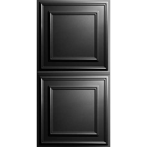 With rough surfaces that prevent slipping to safeguard their customers. "Cambridge 24"" x 48"" Black Ceiling Tiles"