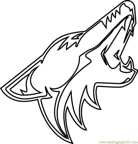 Https://wstravely.com/coloring Page/arizona Coyottes Coloring Pages