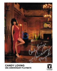 CANDY LOVING Th ANNIVERSARY PLAYbabe PLAYMATE SEXY SIGNED X PHOTO Reprint EBay