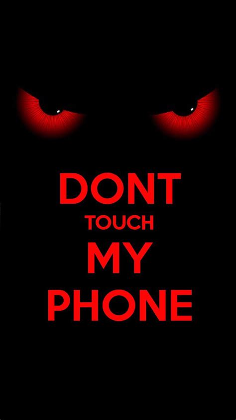 Non Toccare Il Mio Sfondo Del Telefono Rosso Non Toccare Il Mio