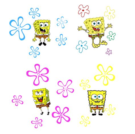 Spongebob Flower Svg Designs Masterbundles