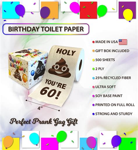 Printed Tp Holy Poop Youre 60 Printed Toilet Paper Gag Etsy