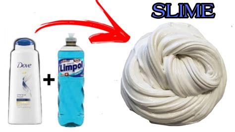 Como Fazer Slime Com Detergente E Shampoo Youtube