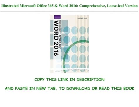 Pdf Download Illustrated Microsoft Office 365 And Word 2016