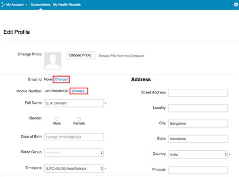 Design of web server control. Change Phone Number/Email ID in My Account - Practo Help