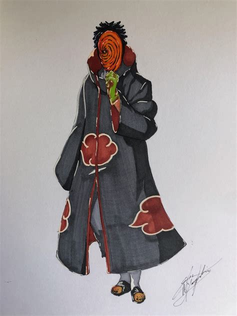 Tobi Drawing W Copic Markers And Pen Naruto