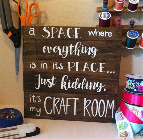 Craft Room Sign Crafting Sign Sewing Room Hobby Room Love To