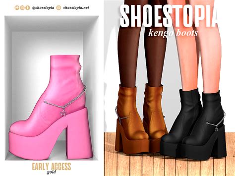 Kengo Boots Shoestopia On Patreon In 2023 Sims 4 Mods Clothes Sims
