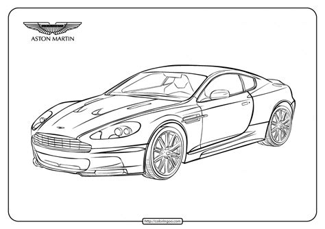 15 Aston Martin Coloring Pages  Printable Coloring Pages