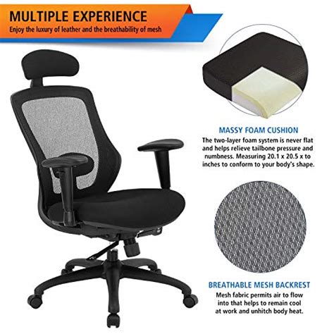 Samofu Ergonomic Office Chair High Back Desk Chair With Tilting