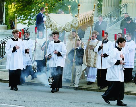 Men For Christ Annual Eucharistic Procession Through Downtown