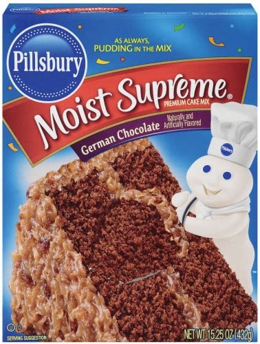 Pillsbury Moist Supreme German Chocolate Cake Mix 1525 Oz King Soopers