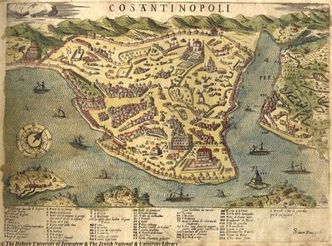 An Illustrated Map Of Old Istanbul1573 Reurope