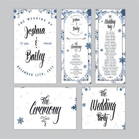 Free Wedding Program Template Printable
