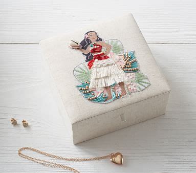 Oh pottery barn #751 you have so many nice things to look at that i will never buy cause i don't really buy things like this, but thank you for giving the world a place where my mom could shop forever! Disney Moana Jewelry Box | Pottery Barn Kids