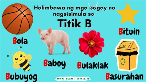 Mga Bagay Na Nagsisimula Sa Titik B Tagalog Nag Nangungulit The Best