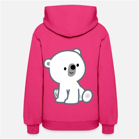 Sweet Cartoon Polar Bear Cub By Cheerful Madness Womens Hoodie Spreadshirt