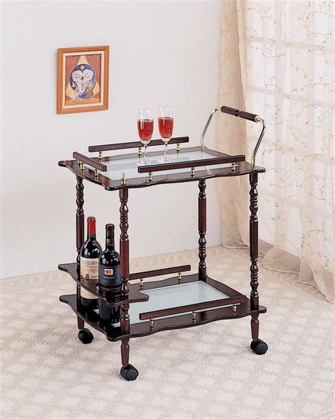 A serving cart is an ideal way to transport food and drinks to wherever your family or guests are hanging out, be it in the formal dining room or outside on the patio. Cherry Traditional Serving Cart - Modern - Kitchen Islands ...