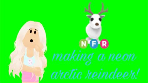 Making A Neon Arctic Reindeer In Adopt Me Playadoptme Youtube