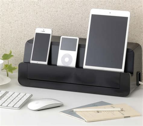 Cable Cord Management Storage Box Charger Holder For Ipad Cell Phone