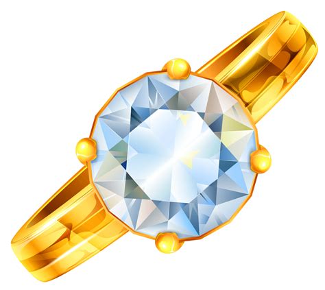 Download Gold Ring With Diamond Png Hq Png Image Freepngimg