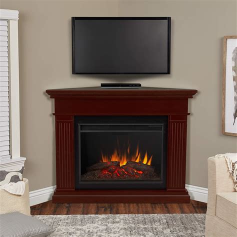 Real Flame Kennedy Grand Corner Electric Fireplace Dark