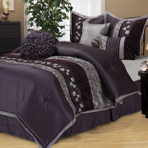 Shop Nanshing Riley Purple 7 Piece Bedding Comforter Set Free
